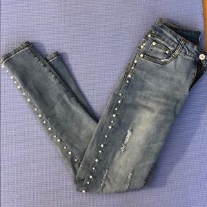 Pearl denim jeans